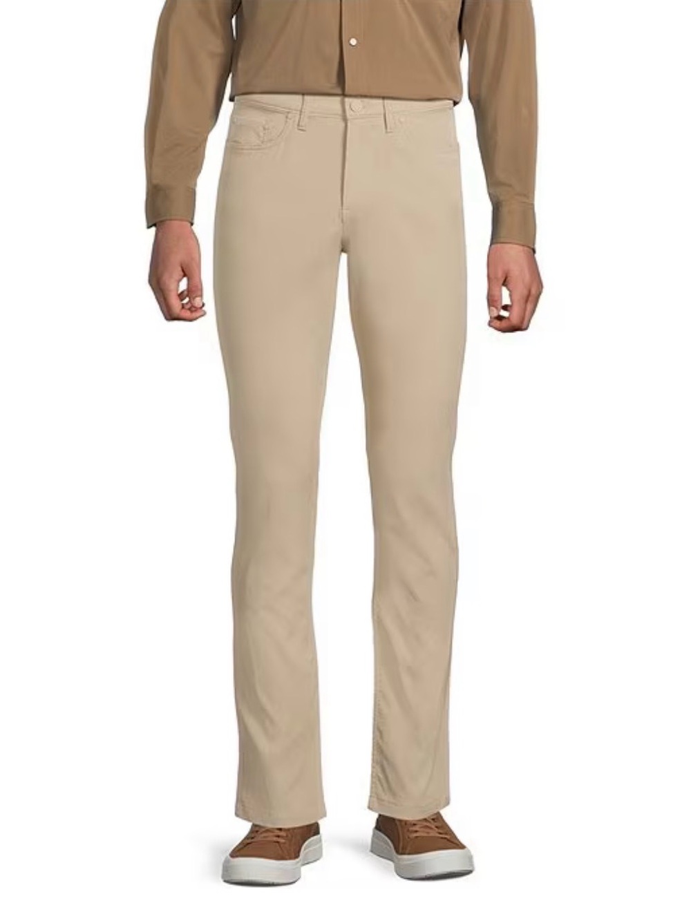 Men's Slim Fit Khaki Jeans